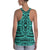 Polynesian Seamless Turquoise Hawaii Women's Racerback Tank Top - Polynesian Pride