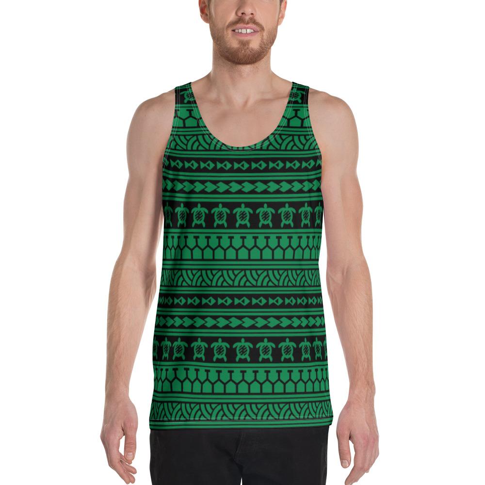 Polynesian Tattoo tribal Green - Hawaii Men's Tank Top Green - Polynesian Pride