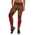 American Samoa Leggings - Red Shark Polynesian Tattoo - Polynesian Pride