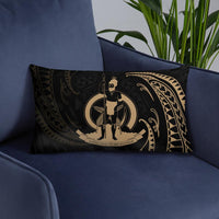 Vanuatu Polynesian Basic Pillow - Gold Tribal Wave - Polynesian Pride