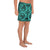 Polynesian Kakau Turtle Turquoise Men's Athletic Long Shorts - Polynesian Pride