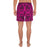 Polynesian Kakau Turtle Pink Men's Athletic Long Shorts - Polynesian Pride