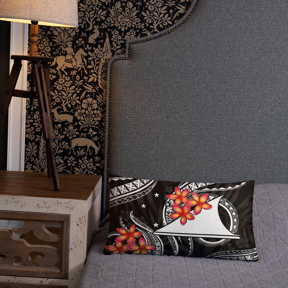 Tokelau Polynesian Pillow - White Plumeria - Polynesian Pride