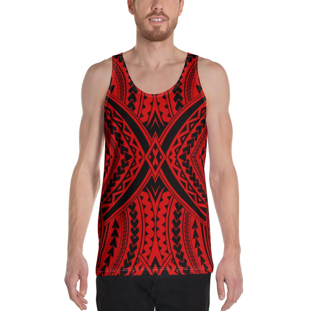 Polynesian Tradition Red - Hawaii Men's Tank Top Red - Polynesian Pride