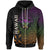 Hawaii Zip up Hoodie Kanaka Maoli Rocket Style Unisex Black - Polynesian Pride