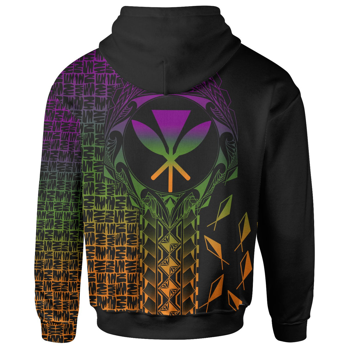 Hawaii Custom Zip up Hoodie Kanaka Maoli Rocket Style - Polynesian Pride