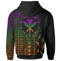 Hawaii Custom Hoodie Kanaka Maoli Rocket Style - Polynesian Pride