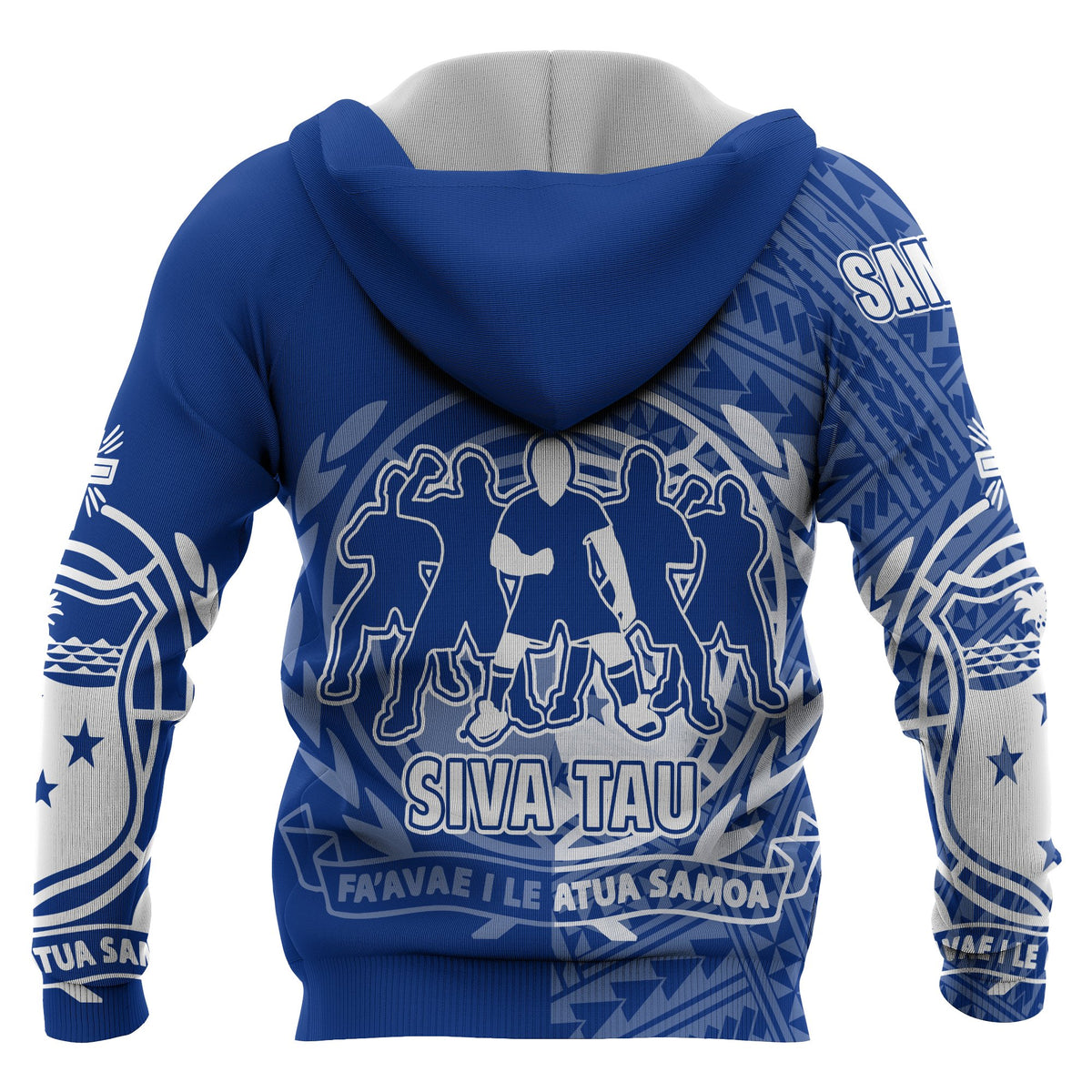 Samoa Zip up Hoodie Siva Tau Dance - Polynesian Pride