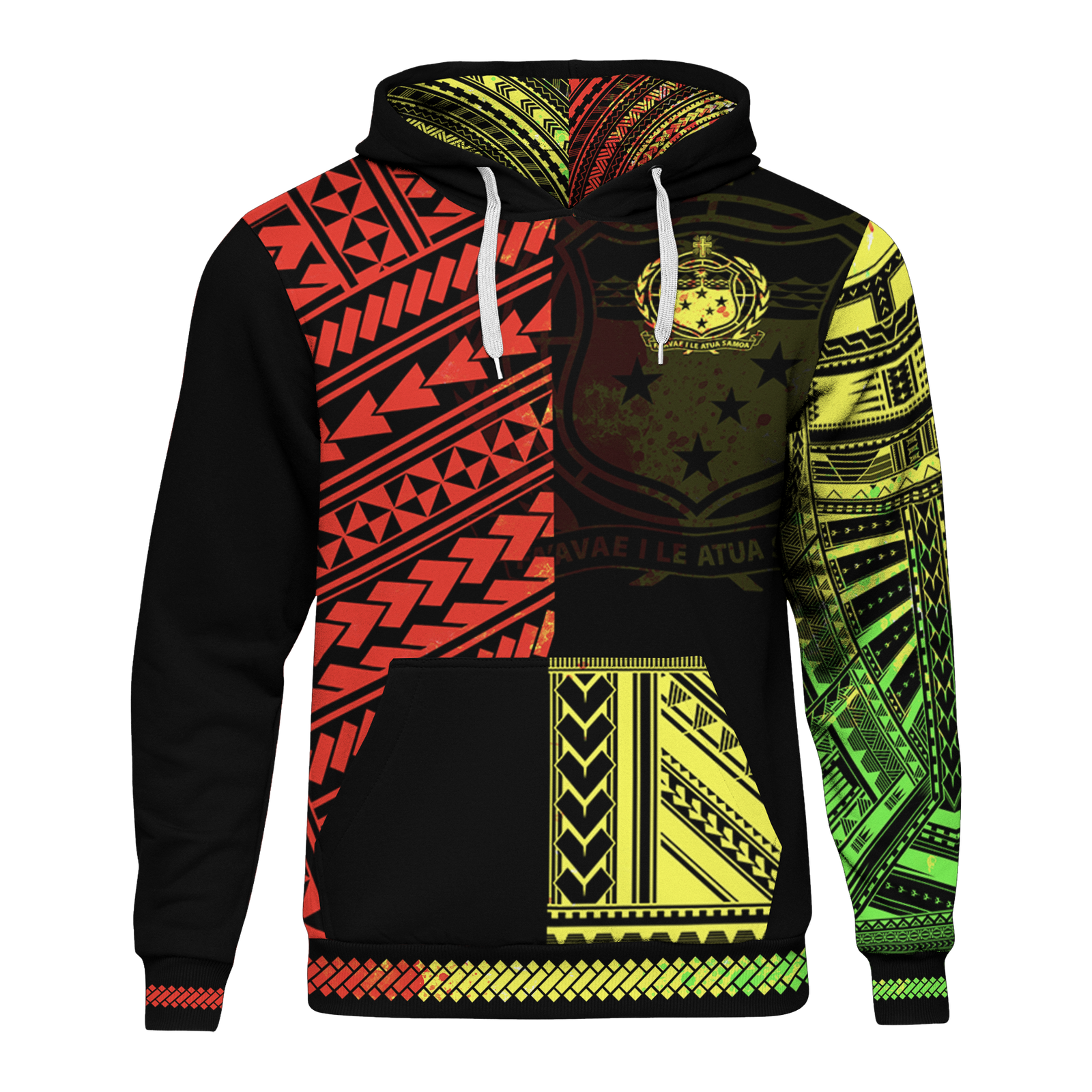 Samoa Hoodie Polynesian Portion Reggae Version Unisex Mix - Polynesian Pride
