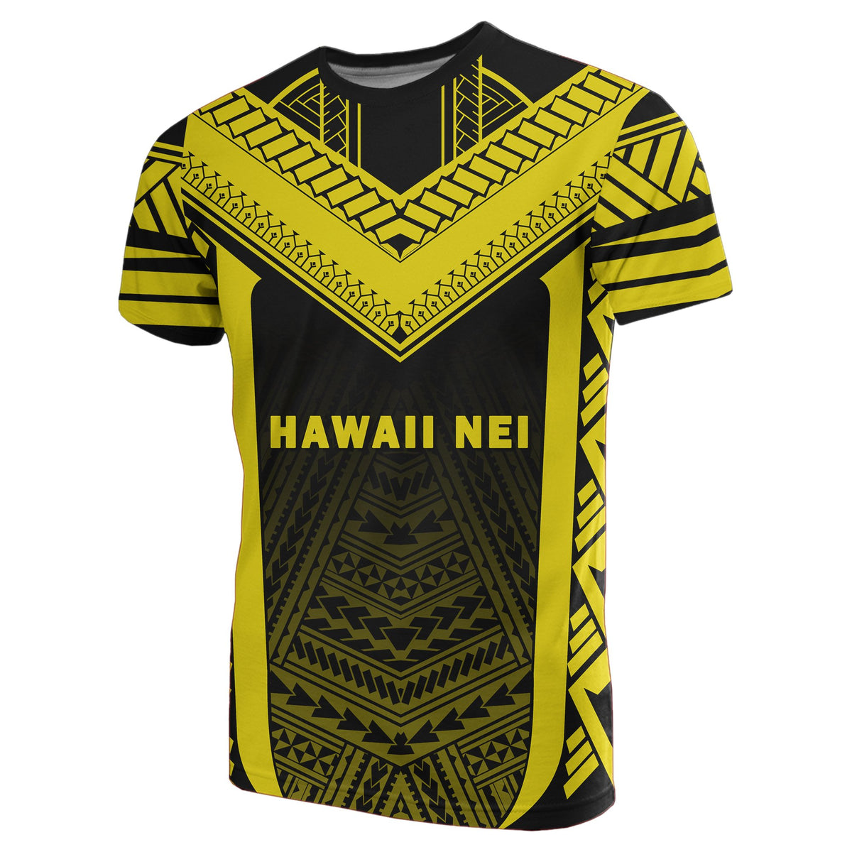 Hawaii Kanaka Polynesian T Shirt Active Yellow - Polynesian Pride