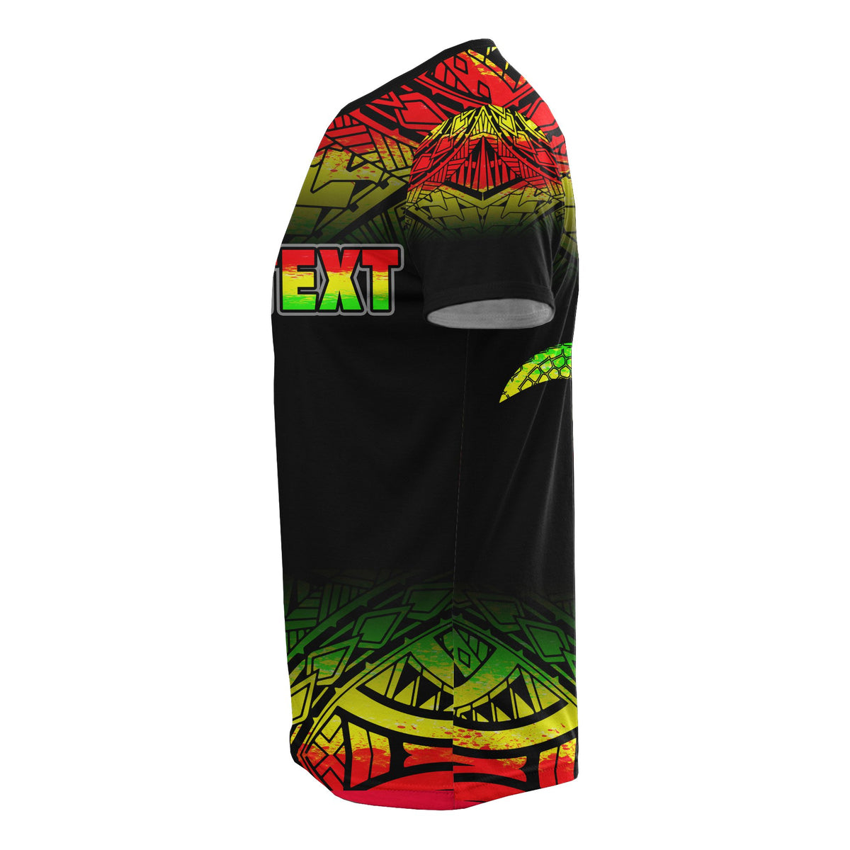 Polynesian Custom T Shirt Polynesian Turtle Tattoo Fog Reggae - Polynesian Pride