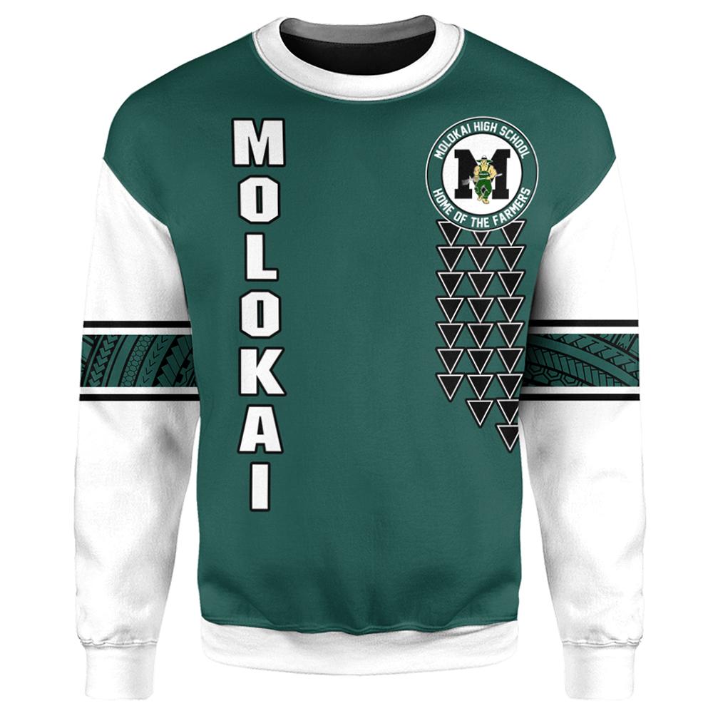 (Personalized) Hawaii - Molokai High Custom Your Class Sweatshirt - AH - Polynesian Pride