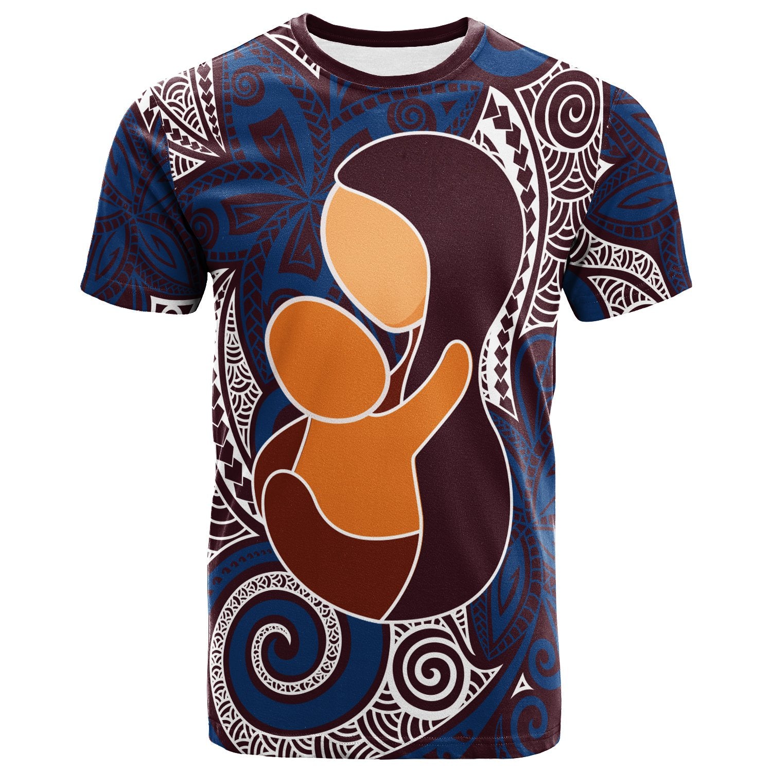 Polynesian Shirt Mother And Child Unisex Art - Polynesian Pride