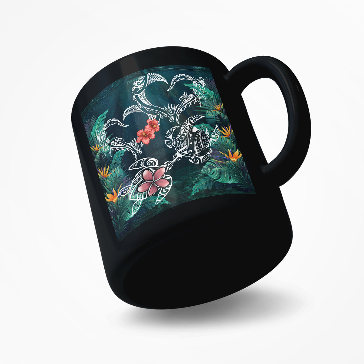 Hawaii Turtle Tropical Mug - Heart Polynesian - AH - Polynesian Pride