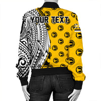 (Personalized) Hawaii Bomber Jacket - Nanakuli High Tribal Kakau Bomber Jacket AH - Polynesian Pride