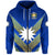 Nauru Polynesian Flag Zip Hoodie Creative Style Blue LT8 - Polynesian Pride