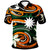 Nauru Polo Shirt Vortex Style Unisex Orange - Polynesian Pride
