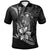 Nauru Custom Polo Shirt Fish With Plumeria Flowers Style Unisex Black - Polynesian Pride