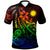 Nauru Polo Shirt The Flow Of The Ocean Rainbow Color Unisex Rainbow - Polynesian Pride