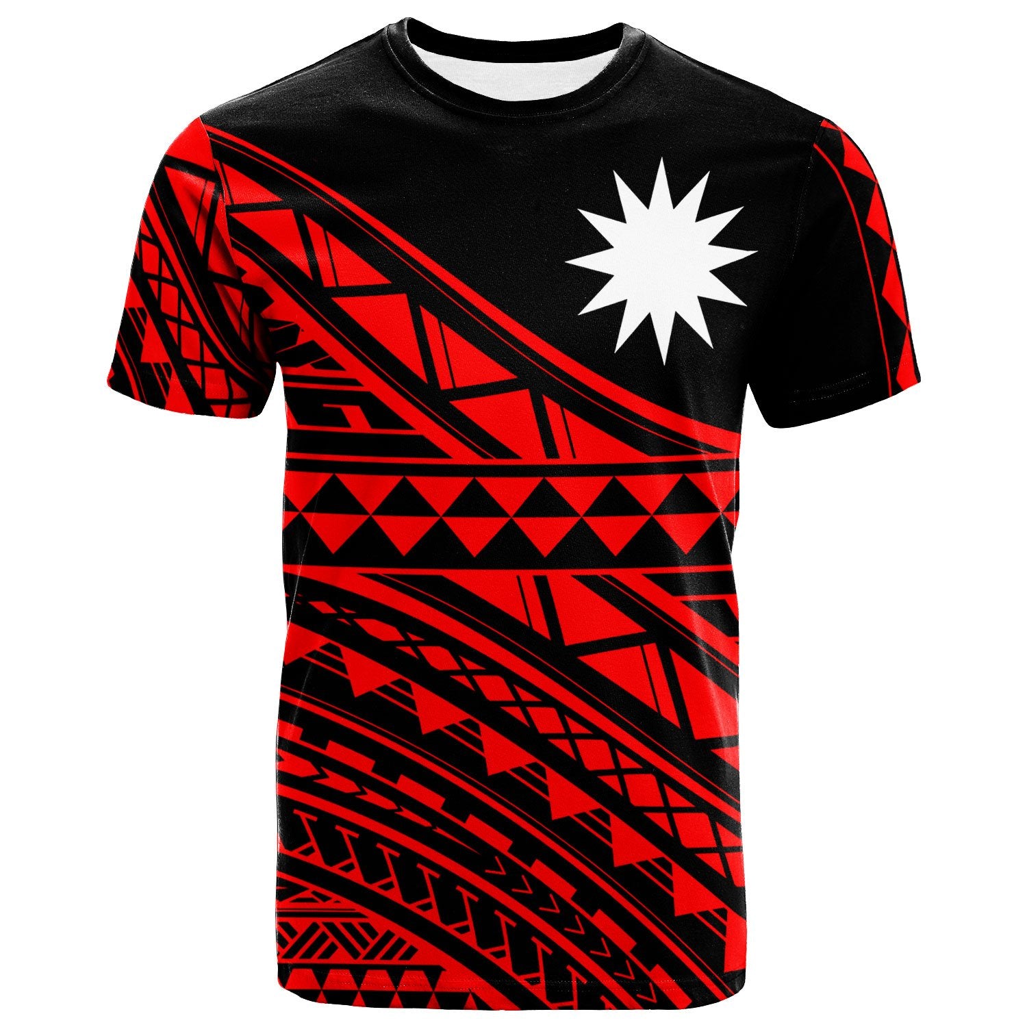 Nauru Custom Polo Shirt Special Polynesian Ornaments Red Color Unisex Red - Polynesian Pride