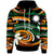 Nauru Hoodie Vortex Style Unisex Green Orange - Polynesian Pride