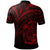 Nauru Polo Shirt Red Color Cross Style - Polynesian Pride