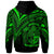 Nauru Zip Hoodie Green Color Cross Style - Polynesian Pride