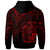 Nauru Hoodie Red Color Cross Style - Polynesian Pride