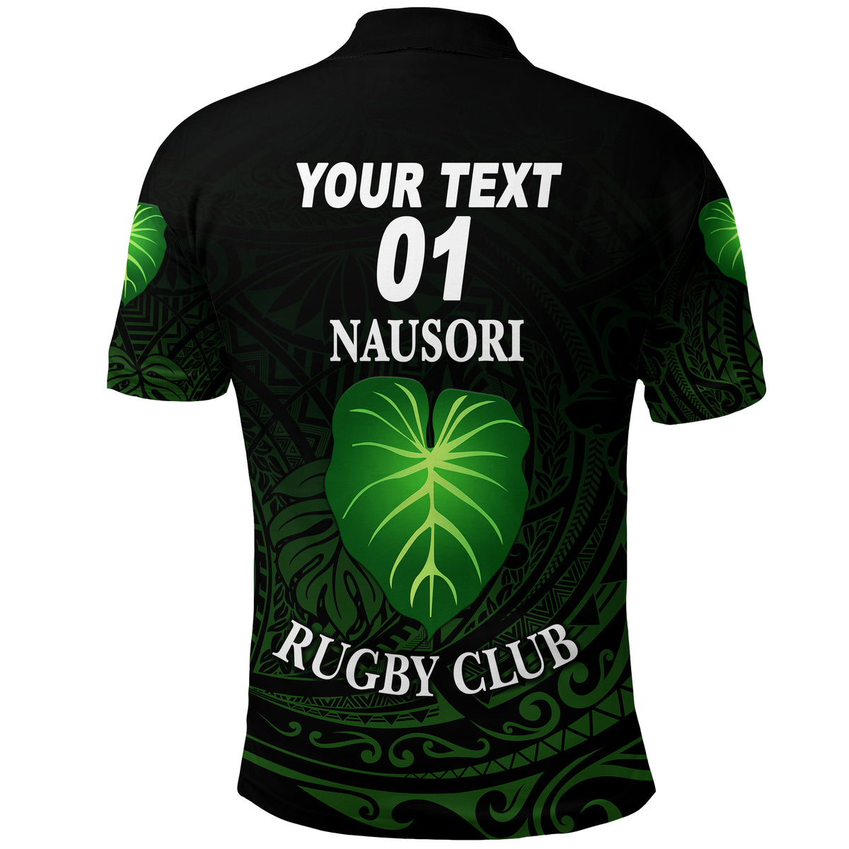 Custom Fiji Nausori Rugby Polo Shirt Original Style, Custom Text and Number LT8 - Polynesian Pride