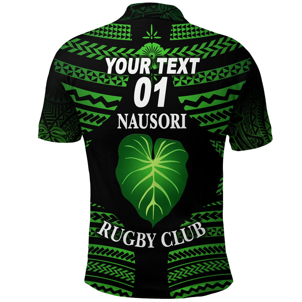 Custom Fiji Nausori Rugby Polo Shirt Creative Style NO.1, Custom Text and Number LT8 - Polynesian Pride