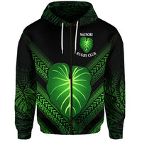Fiji Nausori Rugby Zip Hoodie Creative Style NO.1 LT8 - Polynesian Pride