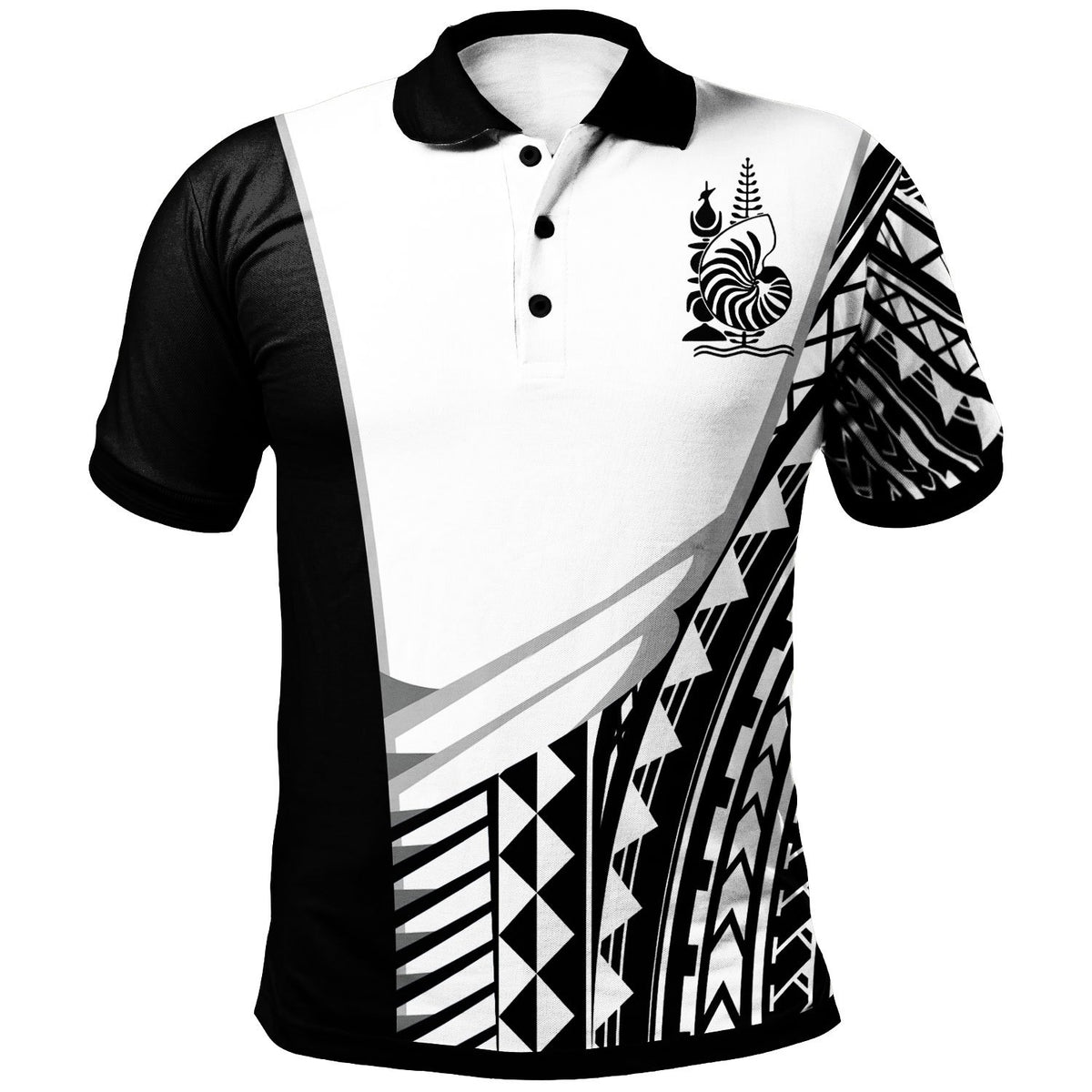 New Caledonia Custom Polo Shirt Athletes Style Unisex White - Polynesian Pride
