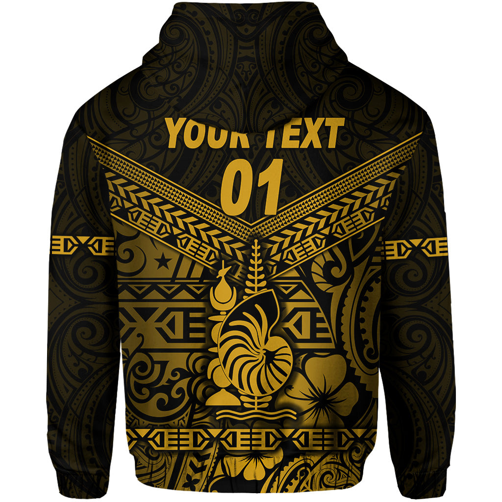 Custom New Caledonia Hoodie Simple Style Gold LT8 - Polynesian Pride