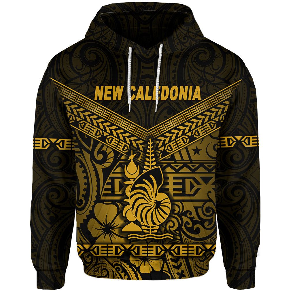 Custom New Caledonia Hoodie Simple Style Gold LT8 - Polynesian Pride