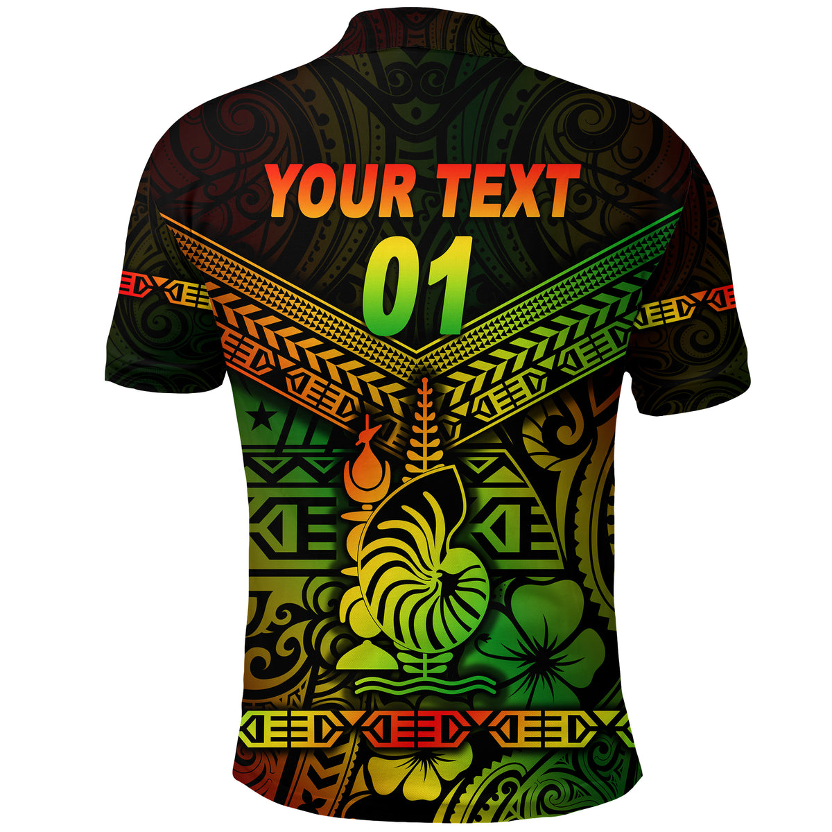 Custom New Caledonia Polo Shirt Simple Style Reggae LT8 - Polynesian Pride