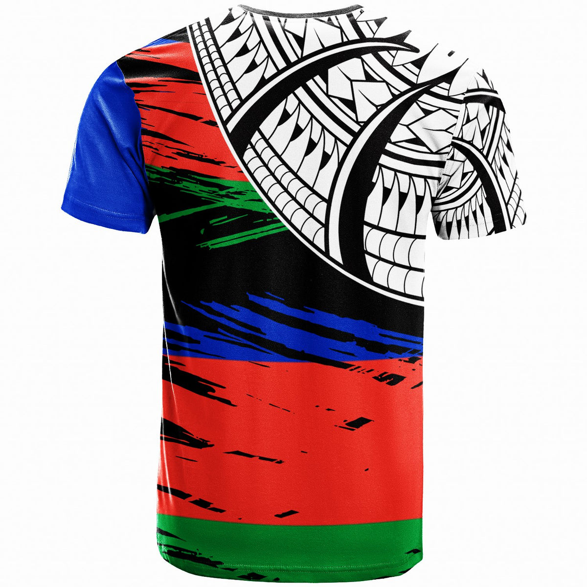 New Caledonia Custom T Shirt New Caledonia Flag Style With Claw Pattern - Polynesian Pride