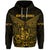 Custom New Caledonia Zip Hoodie Simple Style Gold LT8 - Polynesian Pride