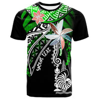 New Caledonia Custom T Shirt Fanciful Forest Green Color Unisex Green - Polynesian Pride