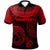 New Caledonia Custom Polo Shirt Unique Serrated Texture Red Unisex Gray - Polynesian Pride