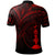 New Caledonia Polo Shirt Red Color Cross Style - Polynesian Pride