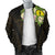 New Caledonia Men's Bomber Jacket - Polynesian Gold Patterns Collection - Polynesian Pride