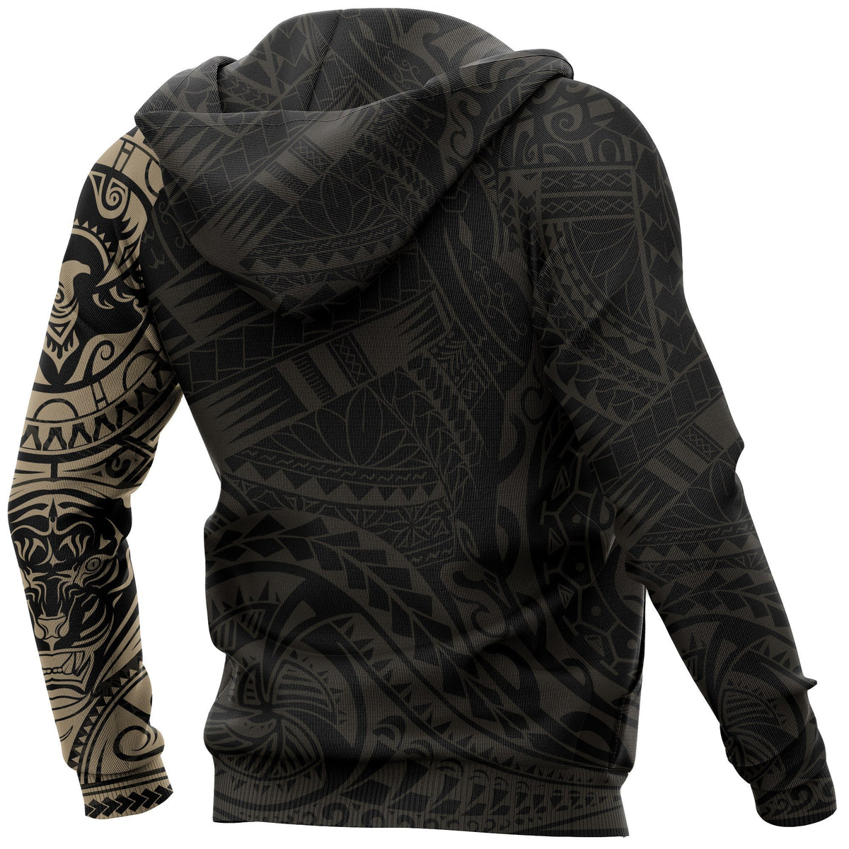 Hoodie Polynesian The Stylized Bird and Tiger Tattoo Style - Polynesian Pride