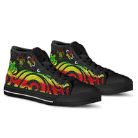 Niue High Top Shoes - Reggae Tentacle Turtle - Polynesian Pride