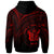 Niue Hoodie Red Color Cross Style - Polynesian Pride