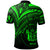 Niue Polo Shirt Green Color Cross Style - Polynesian Pride