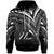 Niue Hoodie Cross Style Unisex Black - Polynesian Pride