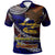 American Samoa Polo Shirt Custom American Samoa Eagle With Polynesian Patterns Polo Shirt LT10 Blue - Polynesian Pride