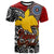 Papua New Guinea T shirt Custom Bougainville Of Papua New Guinea With Polynesian Patterns T shirt Red - Polynesian Pride