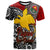 Papua New Guinea T shirt Custom East Sepik Of Papua New Guinea With Polynesian Patterns T shirt Red - Polynesian Pride