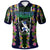 Hawaii Waimea High School Custom Polo Shirt Waimea High School Polynesian With Floral Pattern LT10 Blue - Polynesian Pride